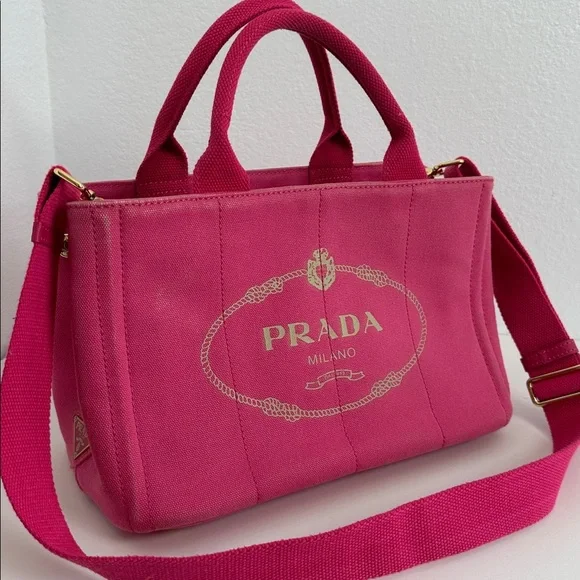 💯Authentic PradaCanapa PinkTote Bag🍀